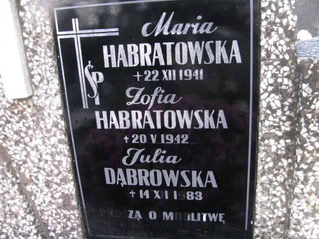 Julia Dąbrowska 1929 Nowy Sącz - Grobonet - Wyszukiwarka osób pochowanych