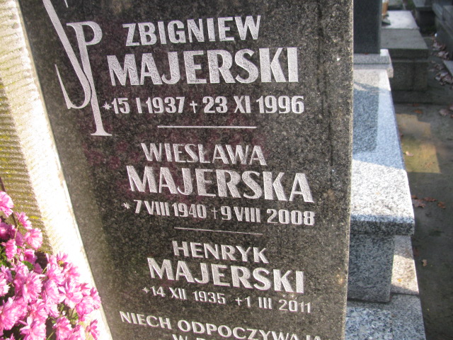 Henryk Majerski 1935 Nowy Sącz - Grobonet - Wyszukiwarka osób pochowanych