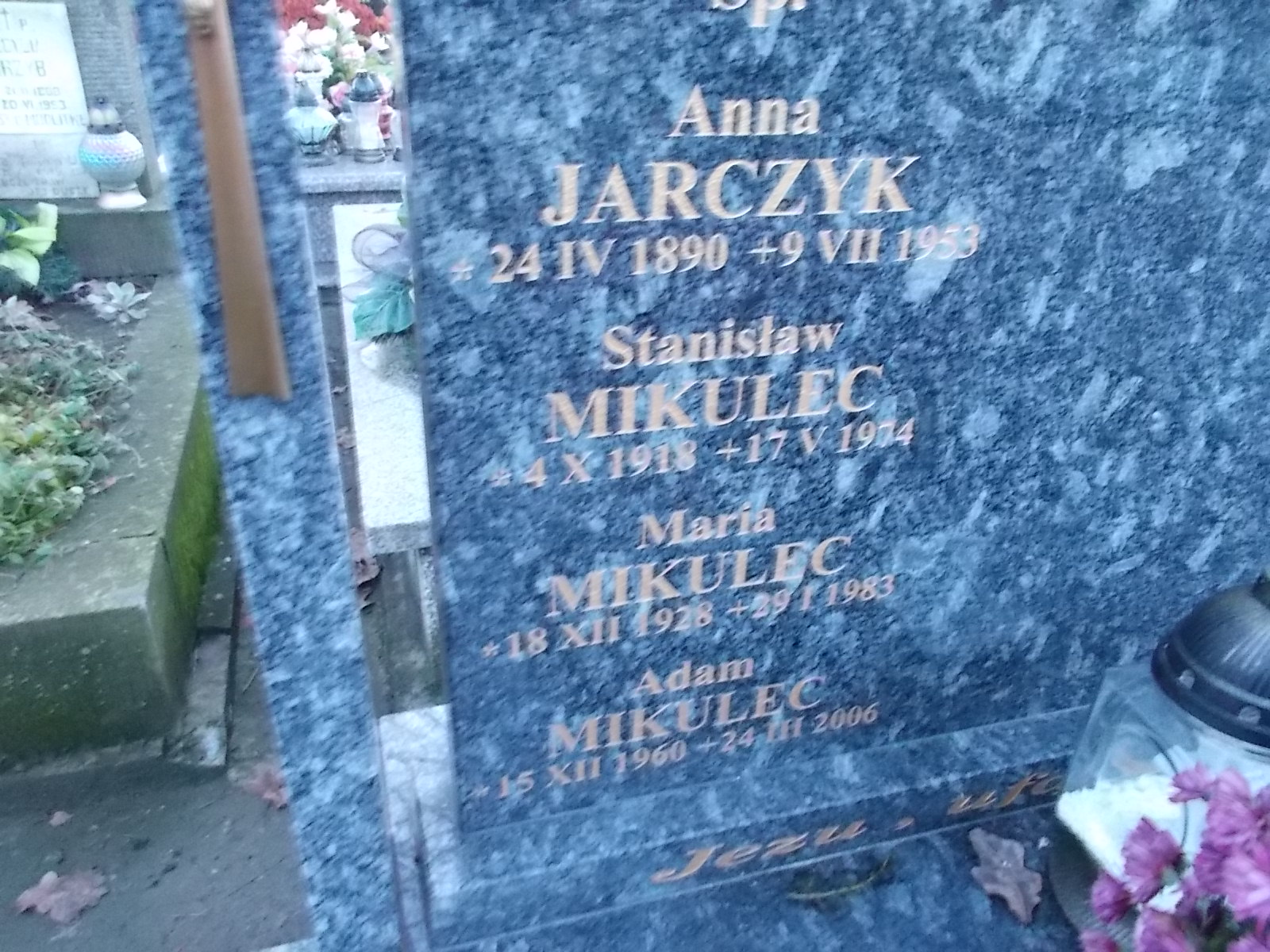 Adam MIKULEC 1960 Nowy Sącz - Grobonet - Wyszukiwarka osób pochowanych