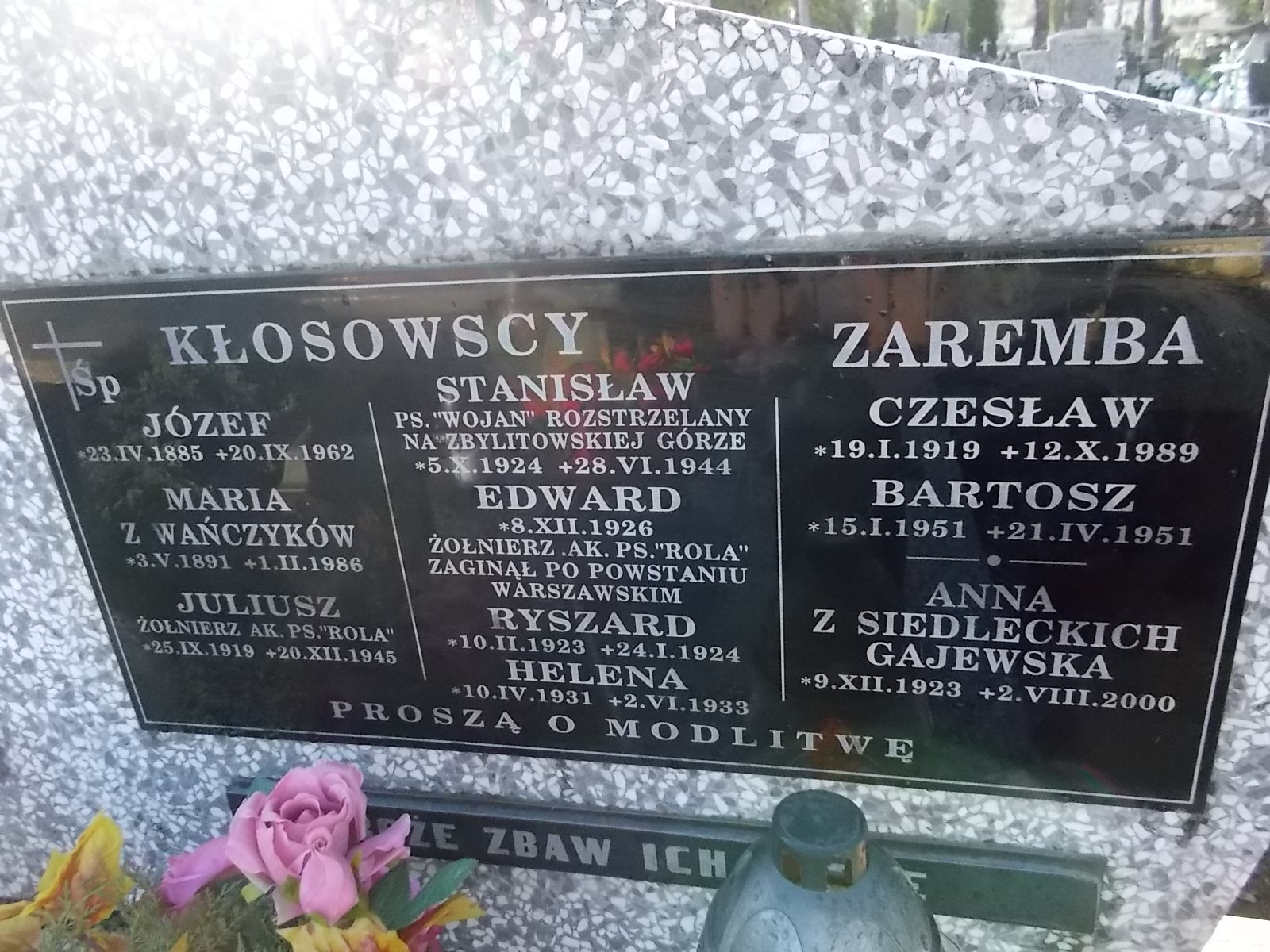 Maciej ZAREMBA 1944 Nowy Sącz - Grobonet - Wyszukiwarka osób pochowanych