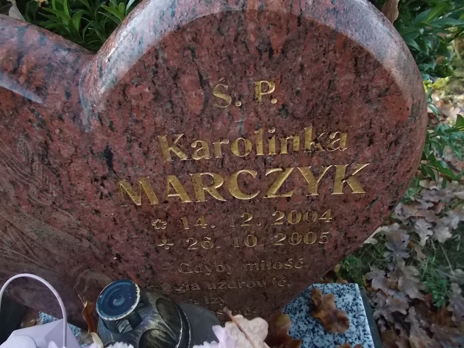 Karolina Marczyk 2004 Nowy Sącz - Grobonet - Wyszukiwarka osób pochowanych