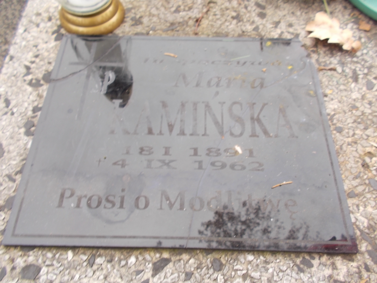 Maria Kamińska 1891 Nowy Sącz - Grobonet - Wyszukiwarka osób pochowanych