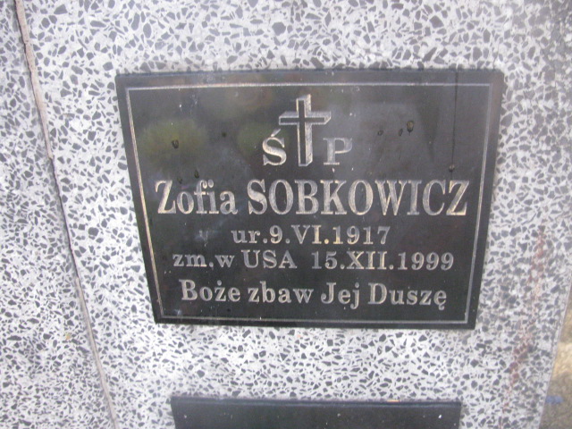 Zofai Sobkowicz 1917 Nowy Sącz - Grobonet - Wyszukiwarka osób pochowanych