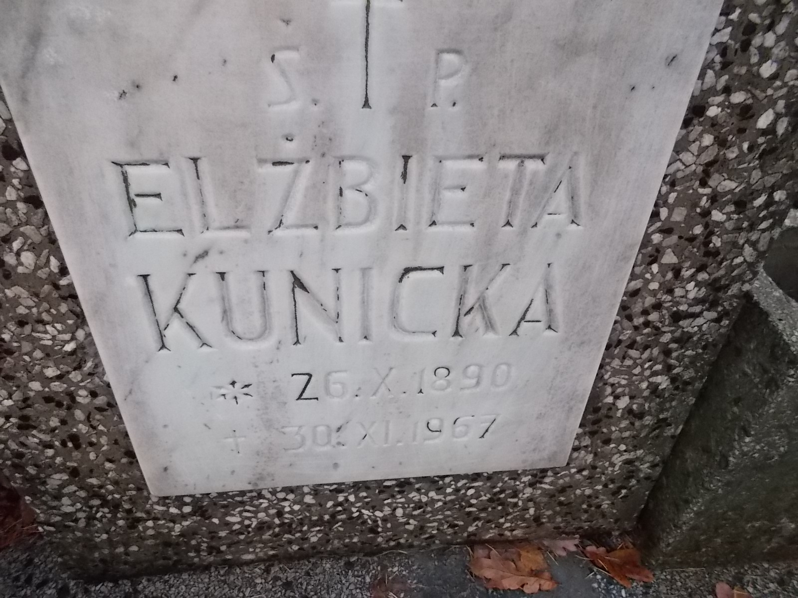 Elżbieta Kunicka  1890 Nowy Sącz - Grobonet - Wyszukiwarka osób pochowanych