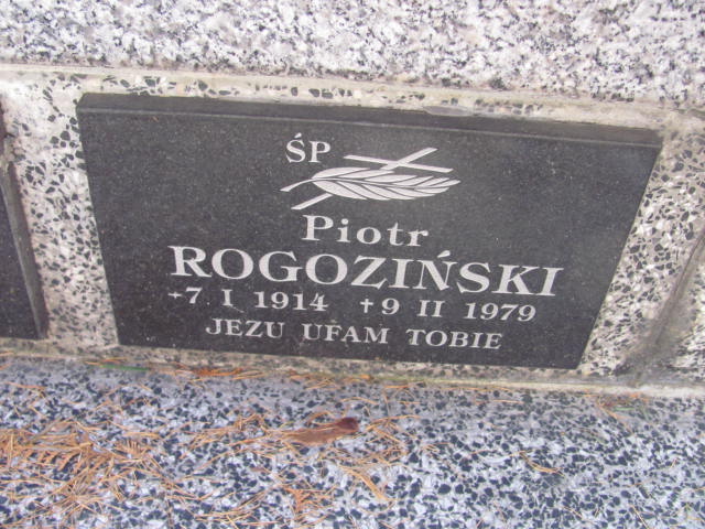 Piotr Rogoziński 1914 Nowy Sącz - Grobonet - Wyszukiwarka osób pochowanych