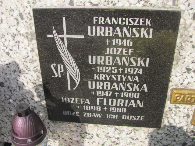 Józef Urbański 1925 Nowy Sącz - Grobonet - Wyszukiwarka osób pochowanych