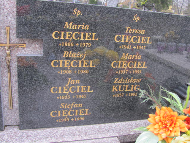 Stefan Cięciel 1939 Nowy Sącz - Grobonet - Wyszukiwarka osób pochowanych