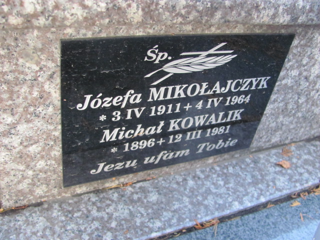 Józefa Mikołajczyk 1911 Nowy Sącz - Grobonet - Wyszukiwarka osób pochowanych