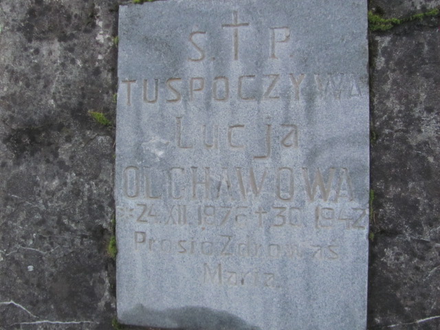 Łucja Olchawa 1876 Nowy Sącz - Grobonet - Wyszukiwarka osób pochowanych