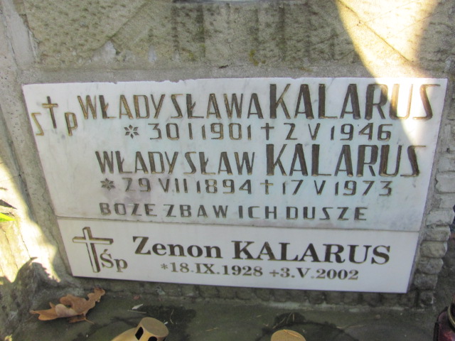 Władysława Kalarus 1901 Nowy Sącz - Grobonet - Wyszukiwarka osób pochowanych