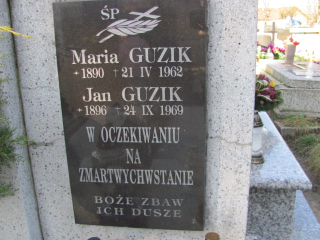 Jan Guzik 1896 Nowy Sącz - Grobonet - Wyszukiwarka osób pochowanych