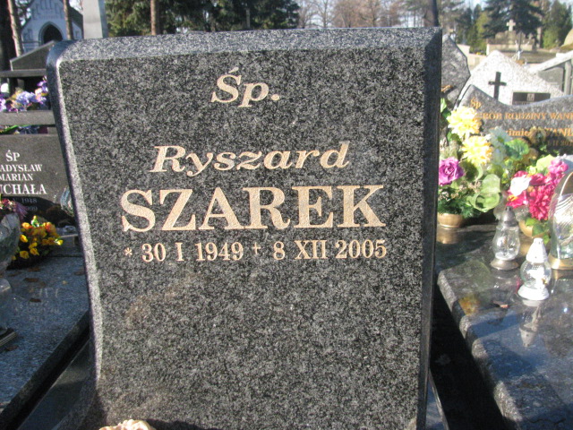 Ryszard Szarek 1949 Nowy Sącz - Grobonet - Wyszukiwarka osób pochowanych