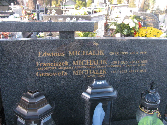 Genowefa MICHALIK 1915 Nowy Sącz - Grobonet - Wyszukiwarka osób pochowanych