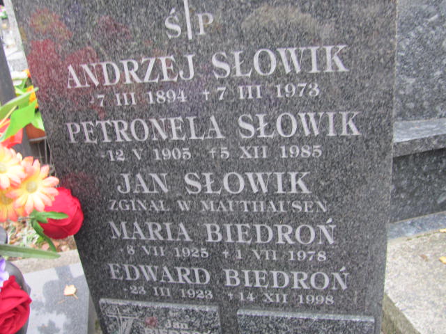 Edward BIEDROŃ 1923 Nowy Sącz - Grobonet - Wyszukiwarka osób pochowanych