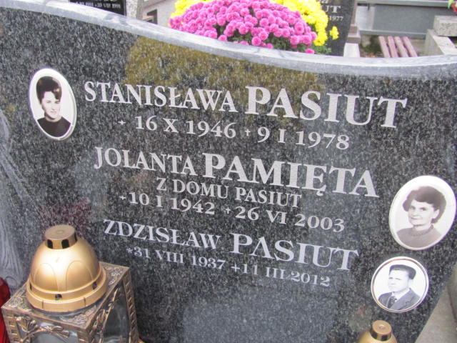 Stanisława Pasiut 1946 Nowy Sącz - Grobonet - Wyszukiwarka osób pochowanych