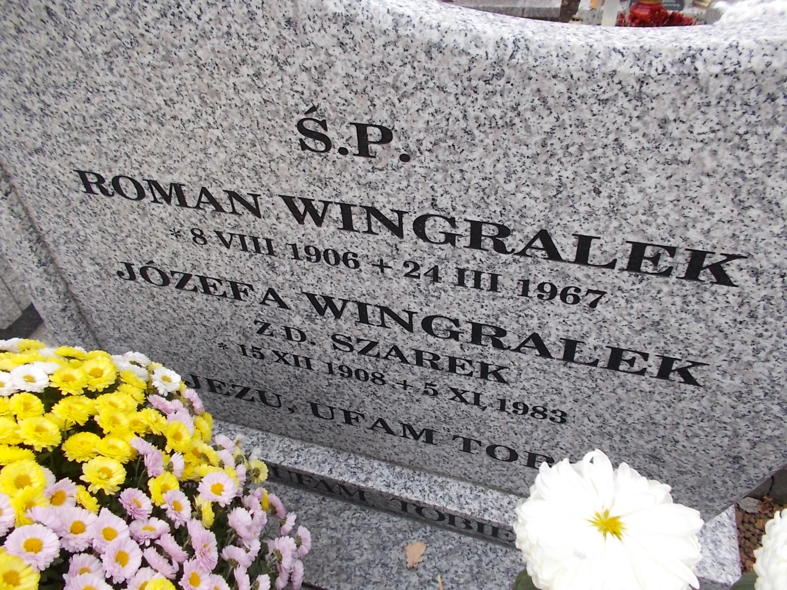 Józefa Wingralek 1908 Nowy Sącz - Grobonet - Wyszukiwarka osób pochowanych