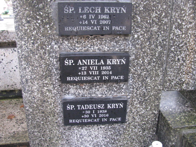 Tadeusz Kryń 1938 Nowy Sącz - Grobonet - Wyszukiwarka osób pochowanych