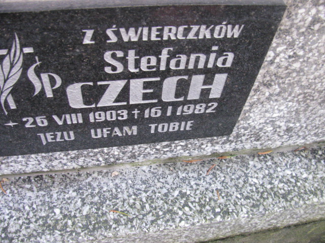 Stefania Czech 1903 Nowy Sącz - Grobonet - Wyszukiwarka osób pochowanych