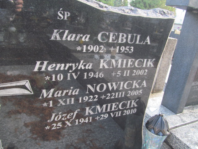 Andrzej Kmiecik 1909 Nowy Sącz - Grobonet - Wyszukiwarka osób pochowanych