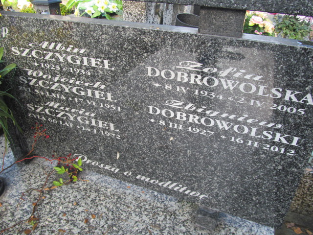 Zofia Dobrowolska 1934 Nowy Sącz - Grobonet - Wyszukiwarka osób pochowanych