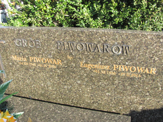 Maria Piwowar 1943 Nowy Sącz - Grobonet - Wyszukiwarka osób pochowanych