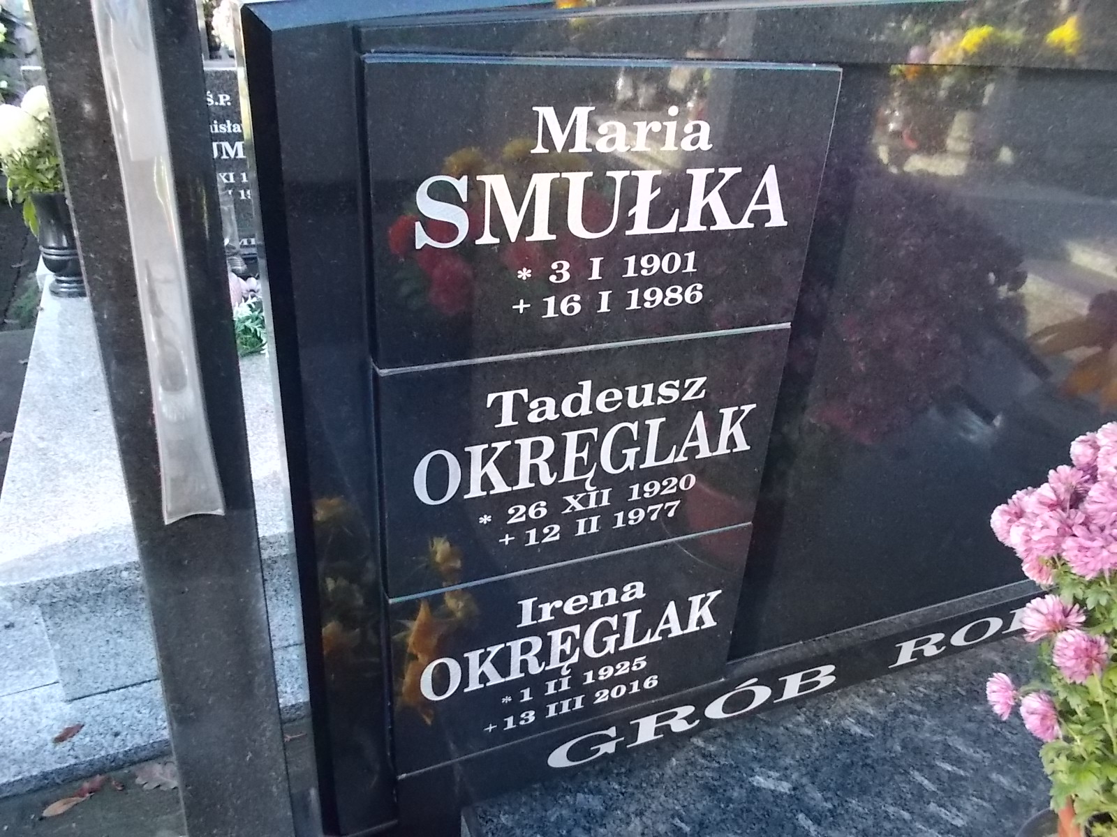 Maria Smułka 1901 Nowy Sącz - Grobonet - Wyszukiwarka osób pochowanych