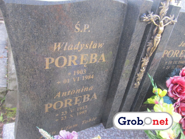 Antonina Poręba 1913 Nowy Sącz - Grobonet - Wyszukiwarka osób pochowanych