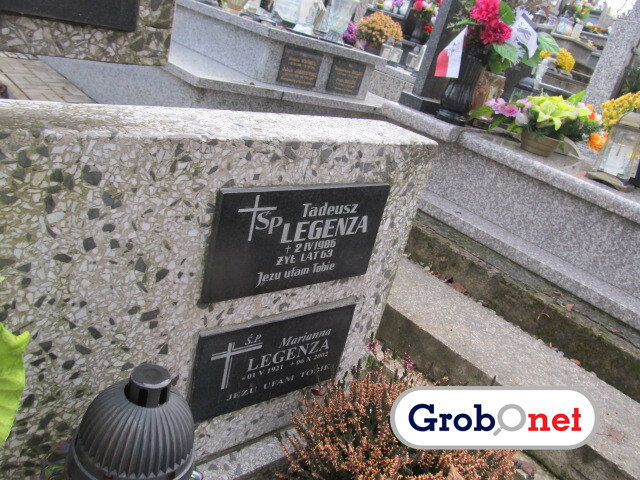Tadeusz Legenza Nowy Sącz - Grobonet - Wyszukiwarka osób pochowanych