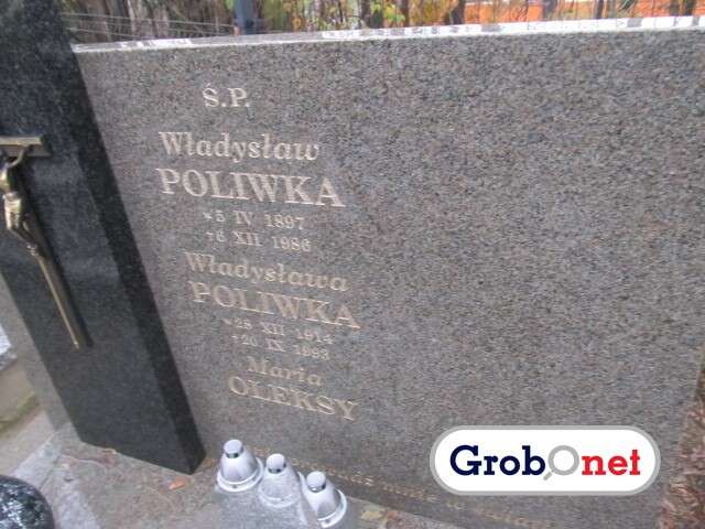 Władysław Poliwka 1897 Nowy Sącz - Grobonet - Wyszukiwarka osób pochowanych