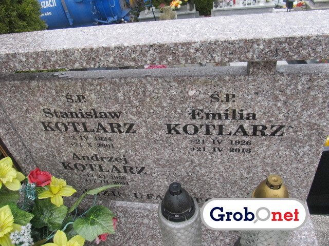 Stanisław Kotlarz 1924 Nowy Sącz - Grobonet - Wyszukiwarka osób pochowanych