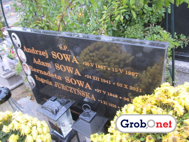 Andrzej Sowa 1967 Nowy Sącz - Grobonet - Wyszukiwarka osób pochowanych