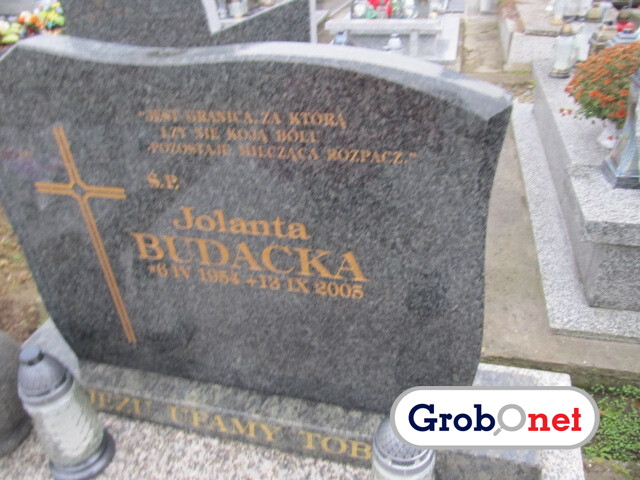 Jolanta Budacka 1954 Nowy Sącz - Grobonet - Wyszukiwarka osób pochowanych