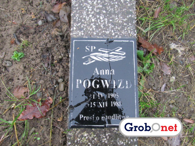 Anna Podgwizd 1905 Nowy Sącz - Grobonet - Wyszukiwarka osób pochowanych