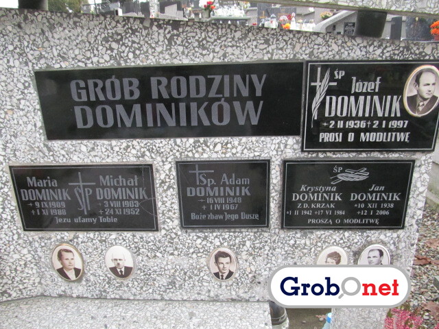 Michał Dominik 1903 Nowy Sącz - Grobonet - Wyszukiwarka osób pochowanych