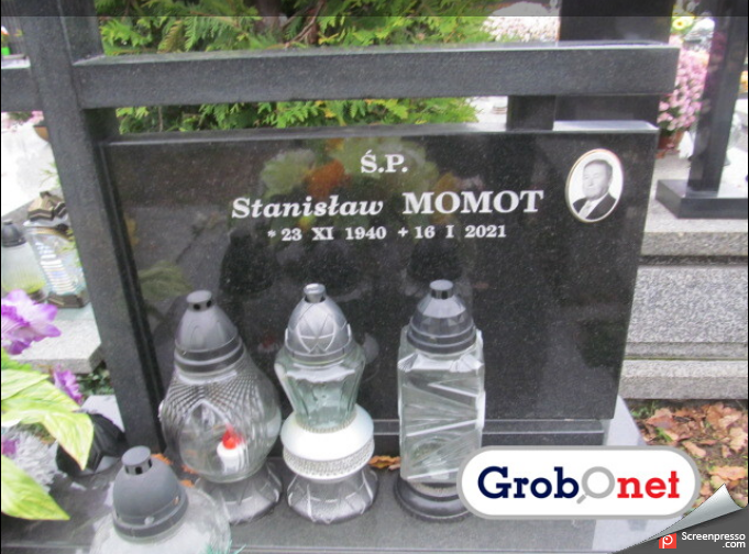 Stanisław Momot 1940 Nowy Sącz - Grobonet - Wyszukiwarka osób pochowanych