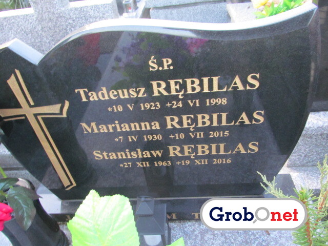 Ryszard Rębilas 1954 Nowy Sącz - Grobonet - Wyszukiwarka osób pochowanych