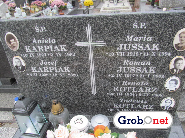 Aniela Karpiak 1927 Nowy Sącz - Grobonet - Wyszukiwarka osób pochowanych