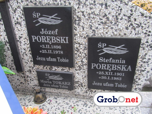 Stefania Porębska 1901 Nowy Sącz - Grobonet - Wyszukiwarka osób pochowanych