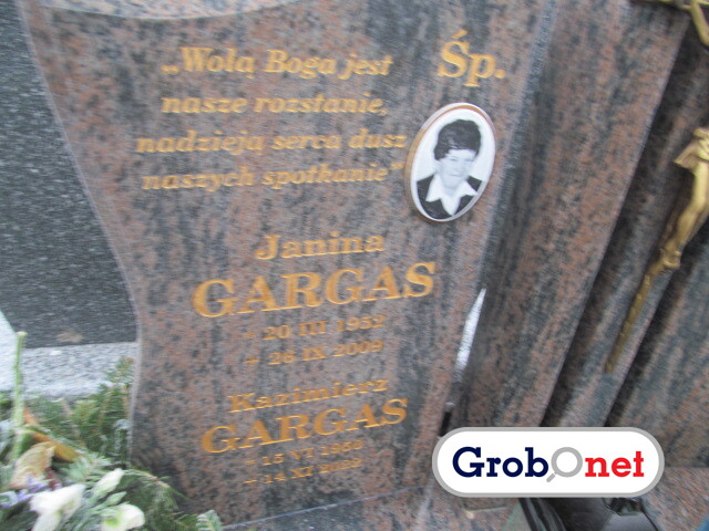 Kazimierz Gargas 1950 Nowy Sącz - Grobonet - Wyszukiwarka osób pochowanych