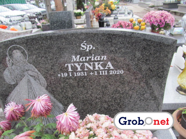 Marian Tynka 1931 Nowy Sącz - Grobonet - Wyszukiwarka osób pochowanych