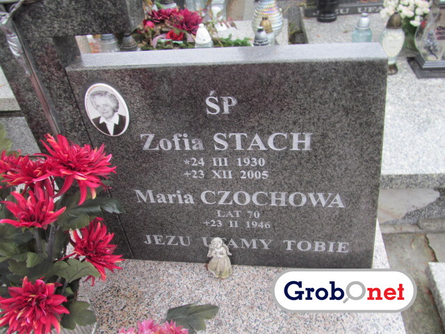 Zofia Stach 1930 Nowy Sącz - Grobonet - Wyszukiwarka osób pochowanych
