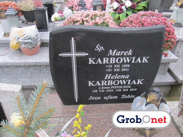 Helena Karbowiak 1934 Nowy Sącz - Grobonet - Wyszukiwarka osób pochowanych