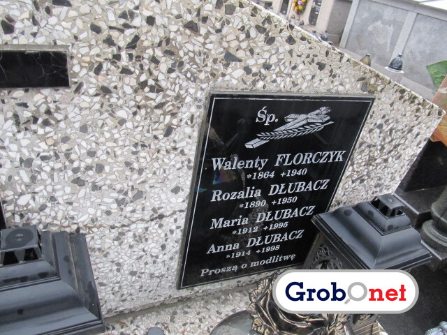 Anna Dłubacz 1914 Nowy Sącz - Grobonet - Wyszukiwarka osób pochowanych