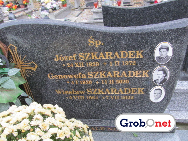 Józef Szkaradek 1929 Nowy Sącz - Grobonet - Wyszukiwarka osób pochowanych